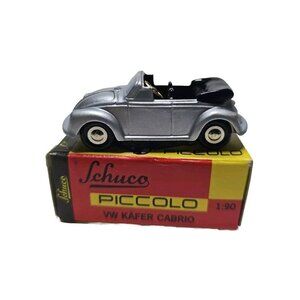 Schuco 1:90 Silver Black Gold VW Volkswagon Beetle Diecast Käfer Cabrio Piccolo